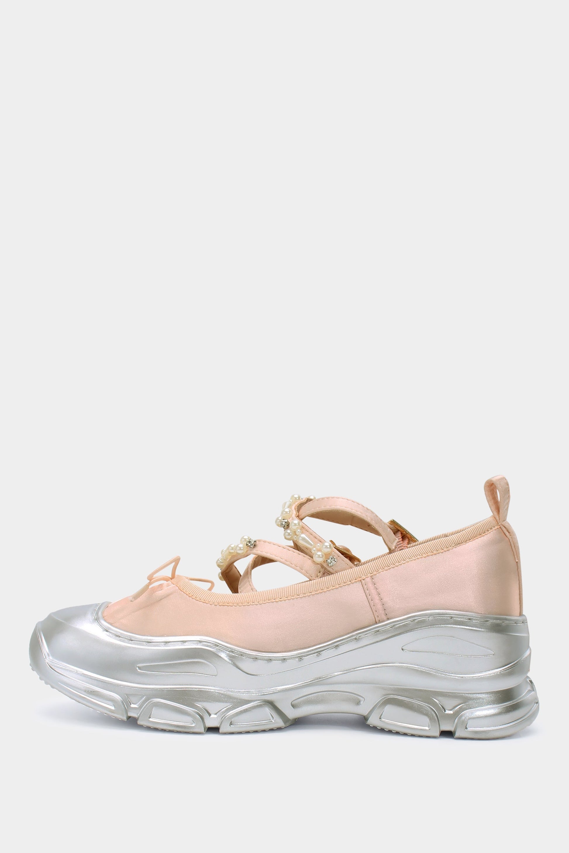 Ballet Sneakers - Pink/Silver