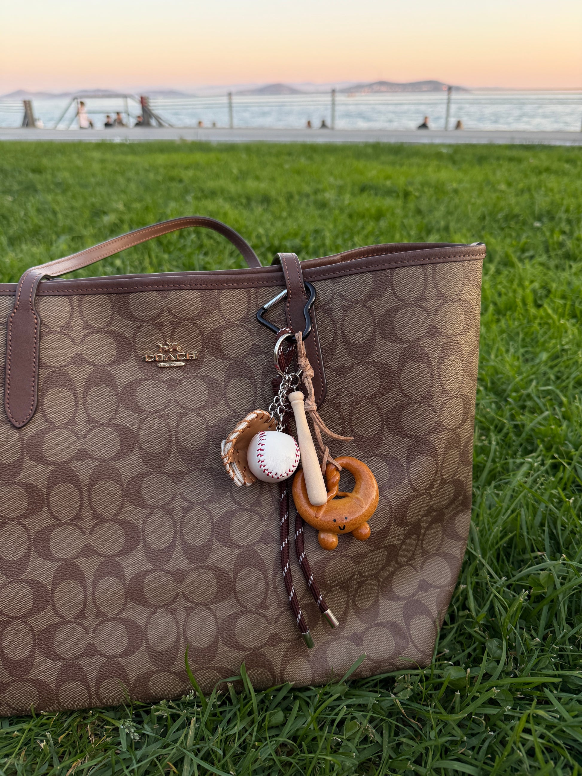 Baseball & Pretzel Charm – Sweet Energy Edition