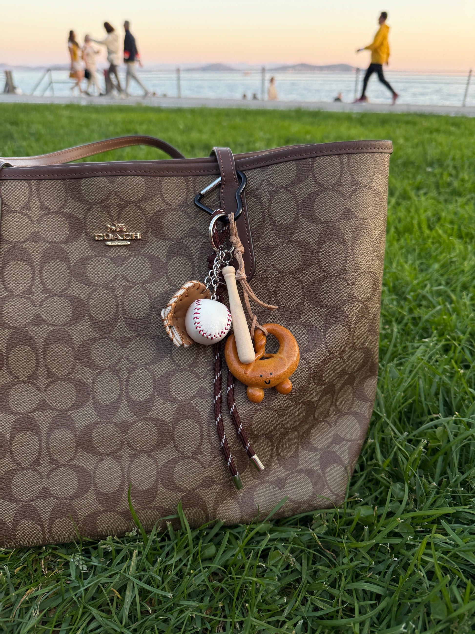Baseball & Pretzel Charm – Sweet Energy Edition