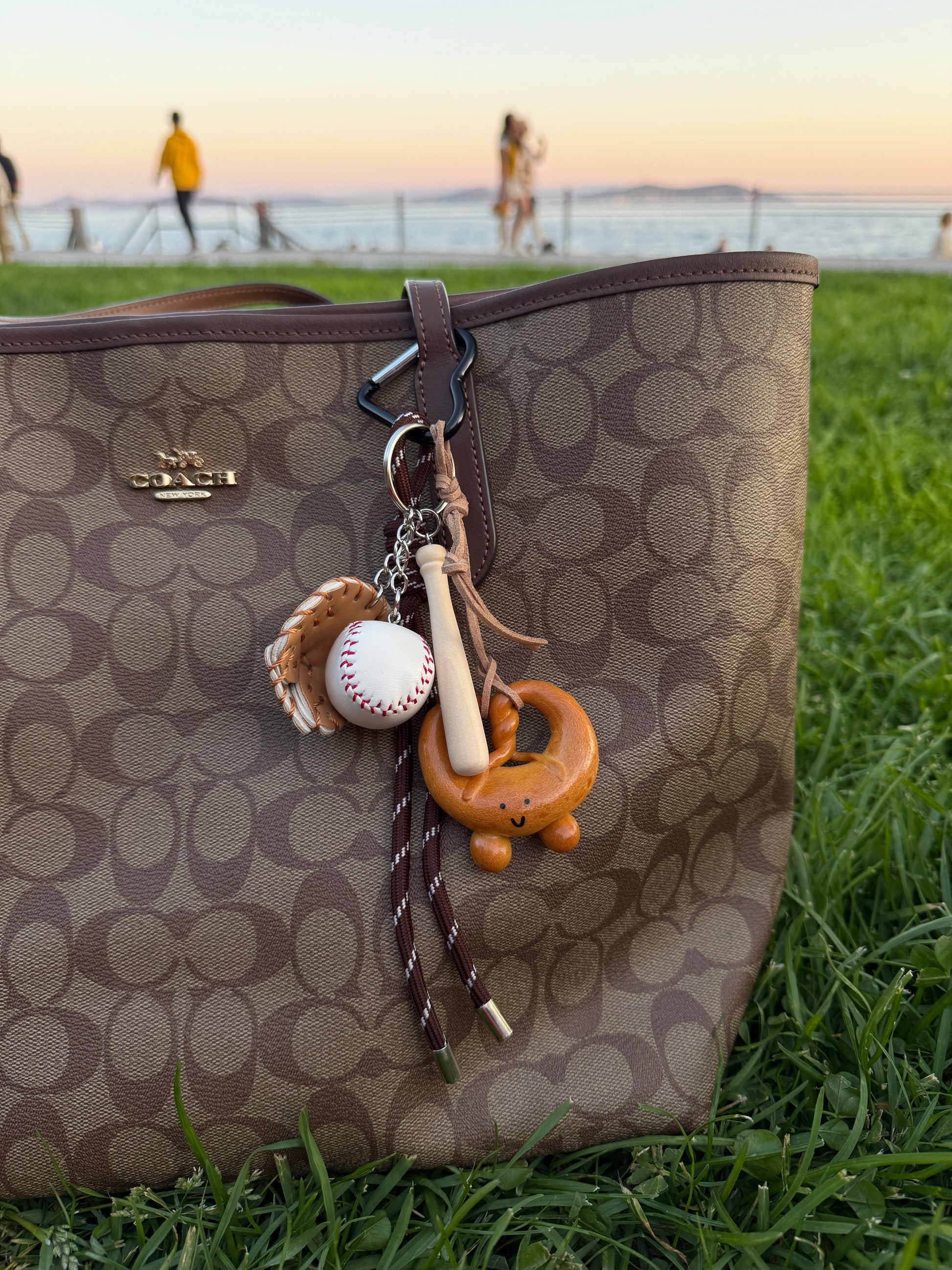 Baseball & Pretzel Charm – Sweet Energy Edition