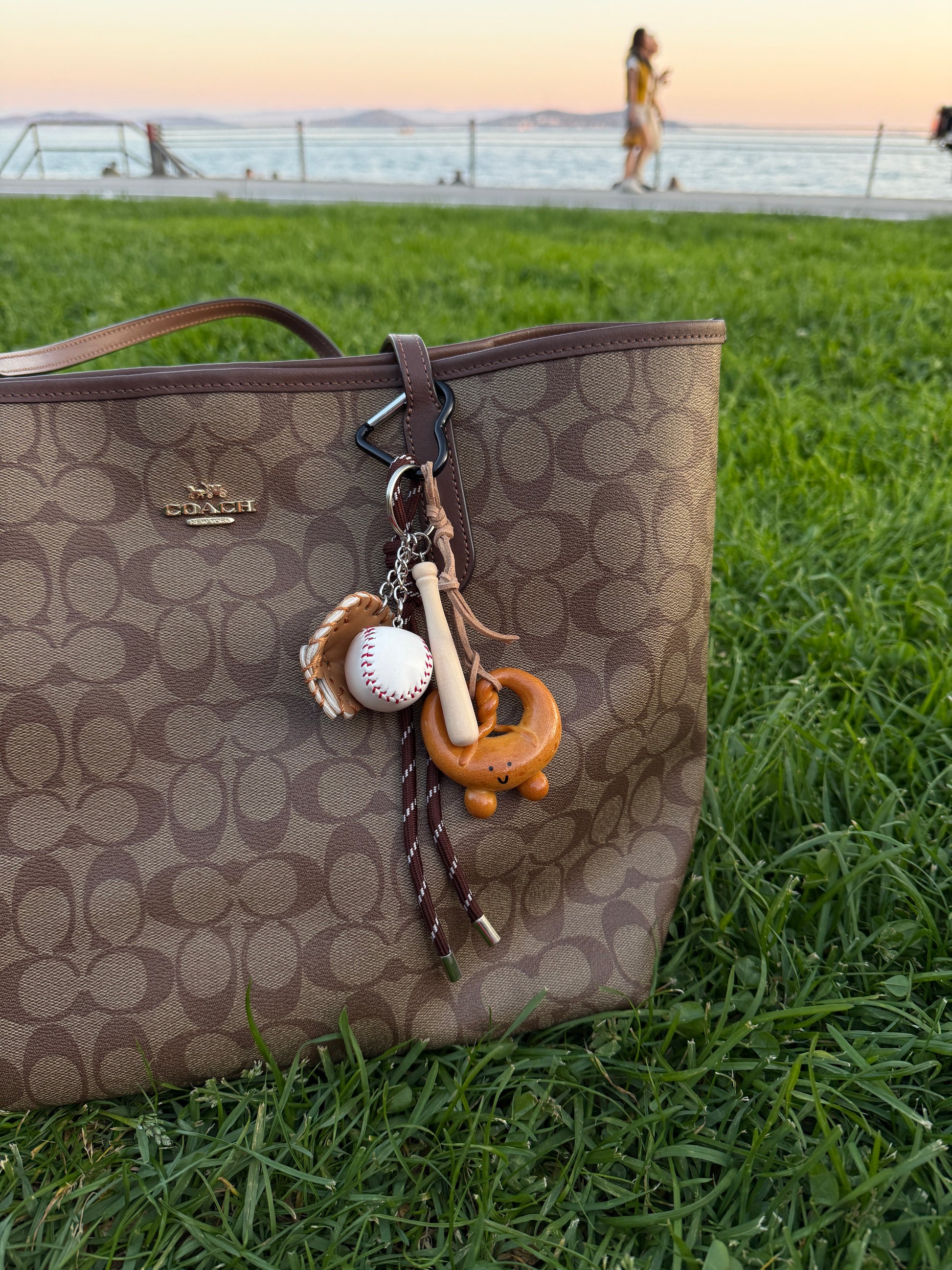 Baseball & Pretzel Charm – Sweet Energy Edition